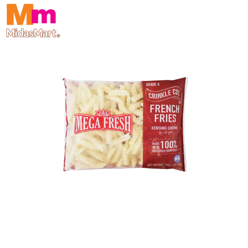MEGA FRESH CRINKLE CUT FRENCH FRIES (1KG)