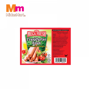 MEGA FRESH CHICKEN FRANKFURTER 1X300G