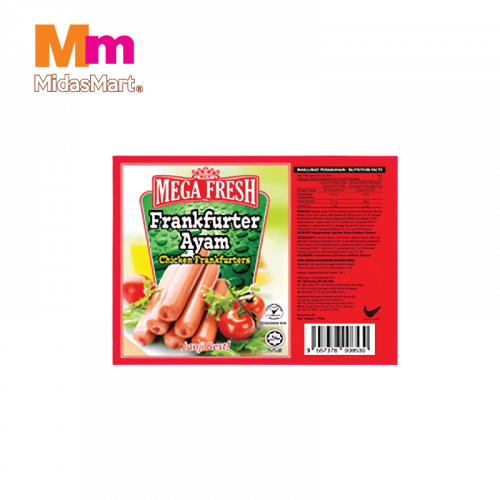 Mega Fresh Chicken Frankfurter 1x300g