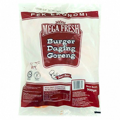 MEGA FRESH BURGER DAGING GORENG 1X900G