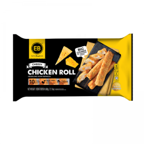 EB SOSSY CHICKEN ROLL CHEESE 1X600G