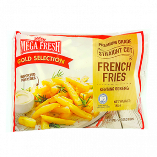 MEGA FRESH GOLD S. STRAIGHT C. FRENCH FRIES 1KG