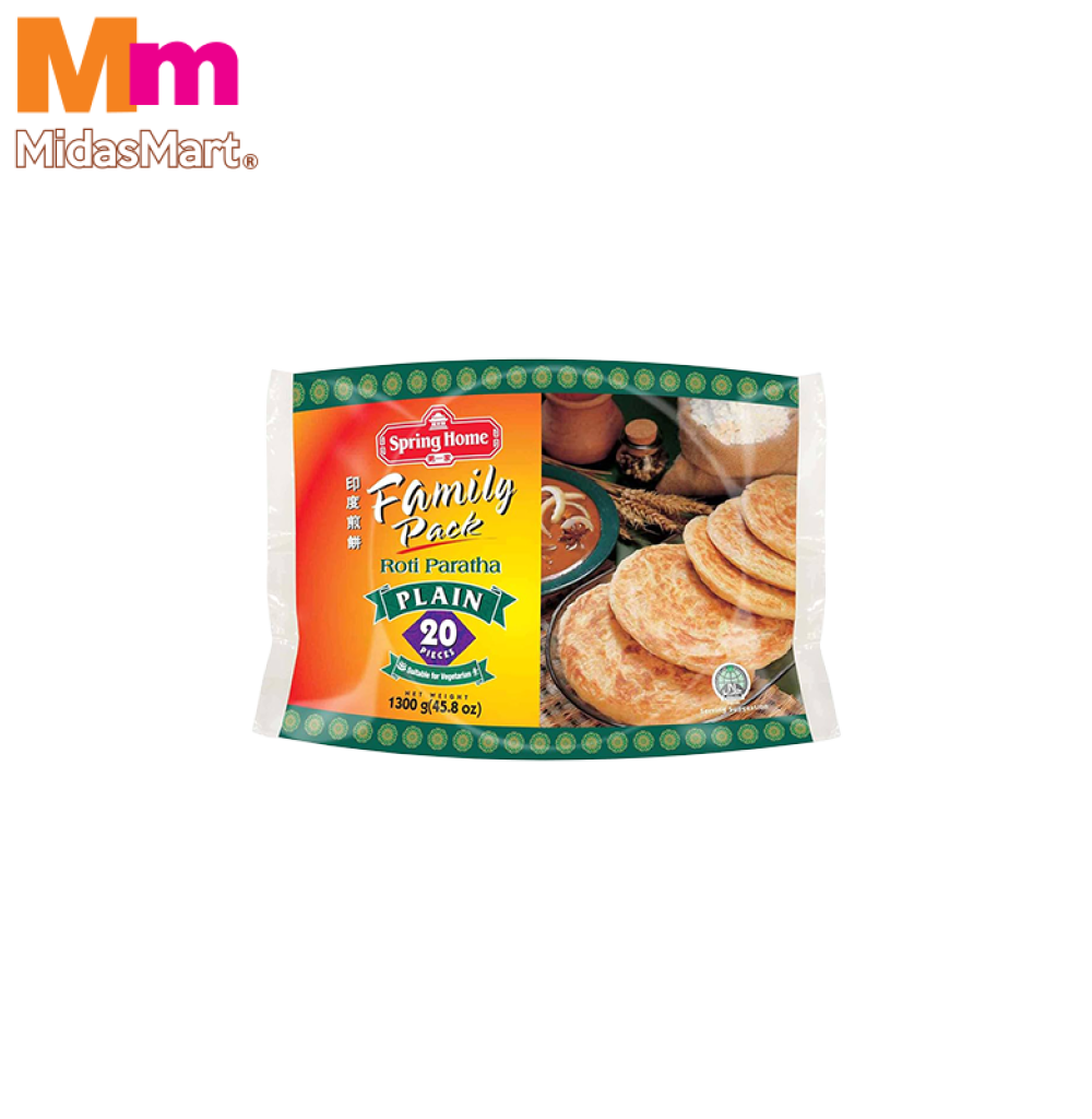 Spring Home Family Pack Roti SPRING HOME FAMILY PACK ROTI PARATHA (1.3KG)