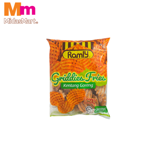 RAMLY GRIDDIES POTATO FRIES (1KG)