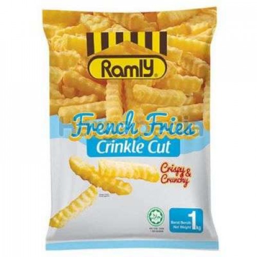 RAMLY FRENCH FRIES CRINKLE CUT 1X1KG