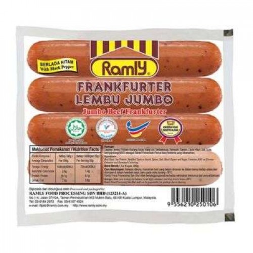 RAMLY JUMBO BEEF FRANK 1X400G