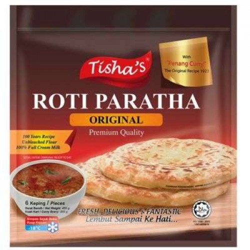 TISHA ROTI PARATHA W/PENANG CURRY 1X650G