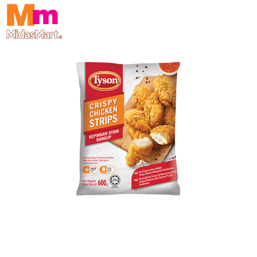TYSON CRISPY CHICKEN STRIPS (600G)