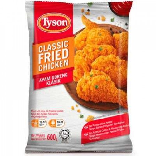 TYSON CLASSIC FRIED CHICKEN 1X600G