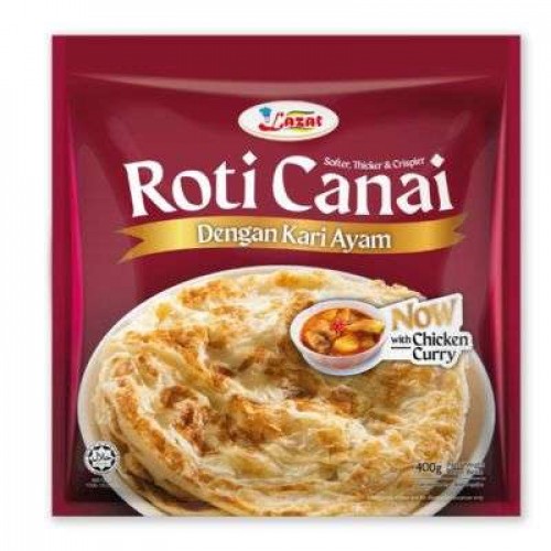 LAZAT ROTI CANAI W/CHICKEN CURRY 1X600G