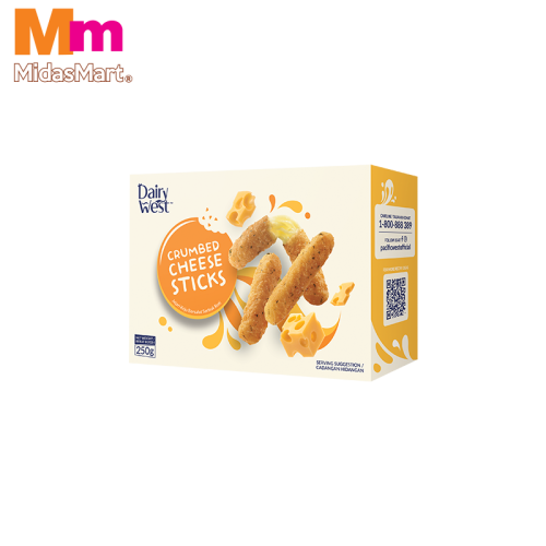 DAIRY WISDOM CRUMBED CHEESE STICKS (250G)