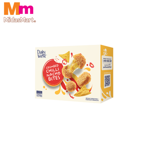 DAIRY WISDOM CRUMBED CHILI NACHO BITES (250G)