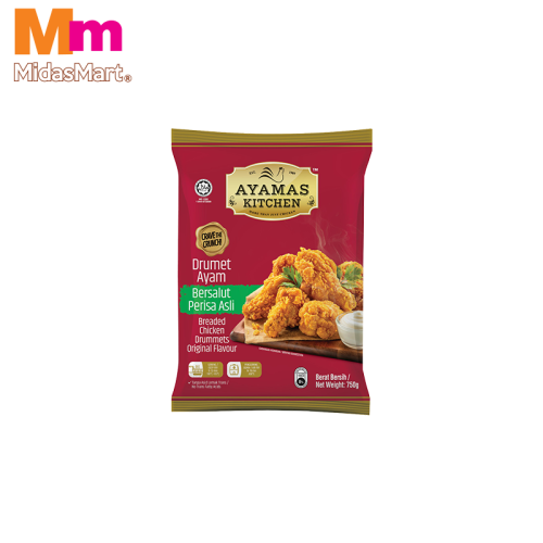 AK ORIGINAL BREADED CHICKEN DRUMMETS (750G)