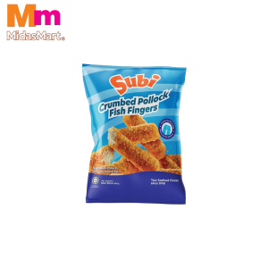 SUBI CRUMBED POLLOCK FISH FINGERS (400G)