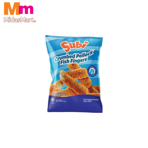 SUBI CRUMBED POLLOCK FISH FINGERS (400G)