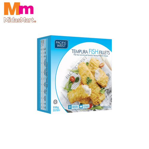 PACIFIC WEST TEMPURA FISH FILLETS (550G)