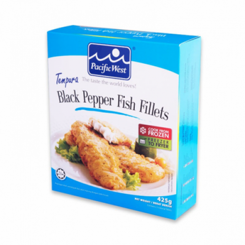 PACIFIC WEST TEMPURA B/PEPPER FISH FILLETS 1x400G