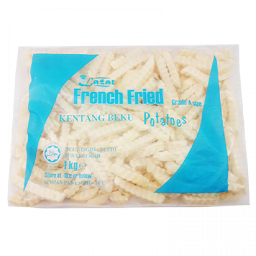 LAZAT FRENCH FRIES C/C 1 X 1KG