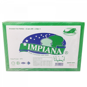 IMPIANA BREADED FISH PATTIES 1X2.3KG 