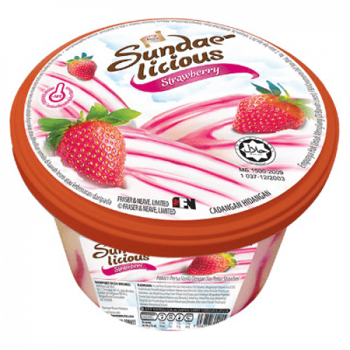 KING'S SUNDAE LICIOUS STRAWBERRY 1 x 800ML