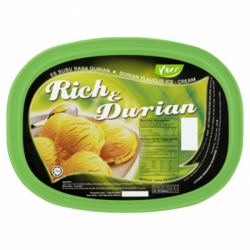 VERI ICE CREAM  DURIAN 1X1.5L