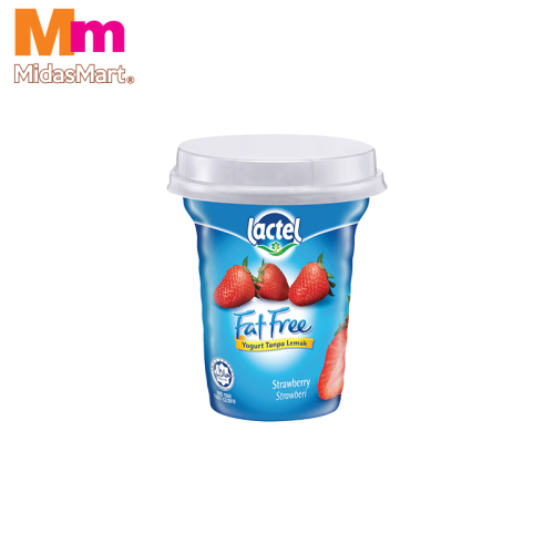 LACTEL FAT FREE YOGURT STRAWBERRY (130G)