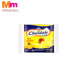 CHESDALE CHEDDAR CHEESE SLICES (6S X 125G)