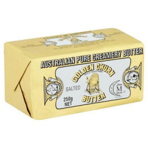 GOLDEN CHURN SALTED BUTTER 1 X 250G GOLDEN CHURN SALTED BUTTER 1 X 250G