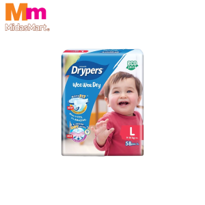 DRYPERS WEE WEE DRY MEGA PACK - SIZE L (58'S)