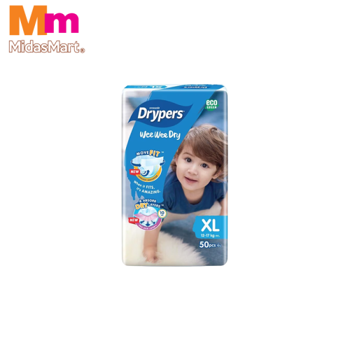 DRYPERS WEE WEE DRY MEGA PACK - SIZE XL (50'S)