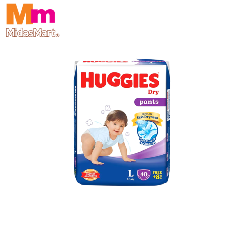 HUGGIES DRY PANTS SUPER JUMBO PACK - SIZE L (48'S)