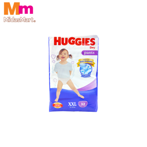 HUGGIES DRY PANTS SUPER JUMBO PACK - SIZE XXL (32'