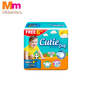 CUTIE DRY MEGA PACK - SIZE M (66'S)