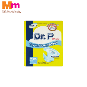 DR. P BASIC ADULT DIAPERS MEDIUM (10 PIECES)