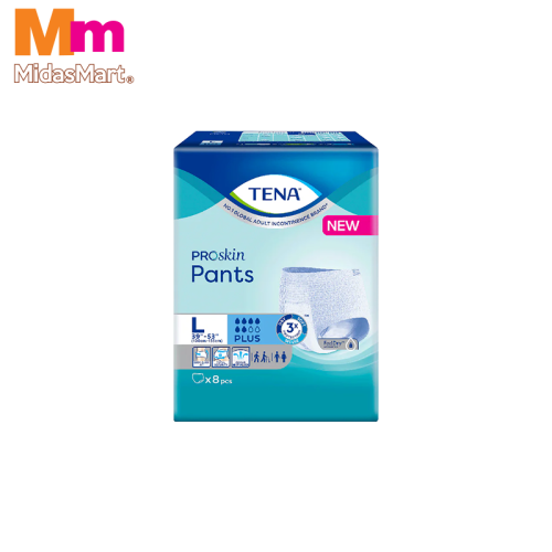 TENA PANTS PLUS LARGE (8 PIECES)