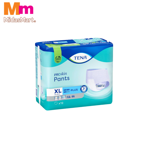 TENA PANTS PLUS EXTRA LARGE (12 PIECES)