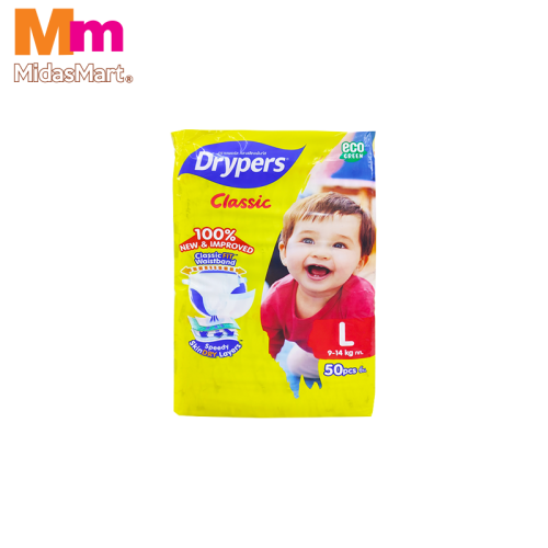 DRYPERS CLASSIC FAMILY PACK - SIZE L (50'S)