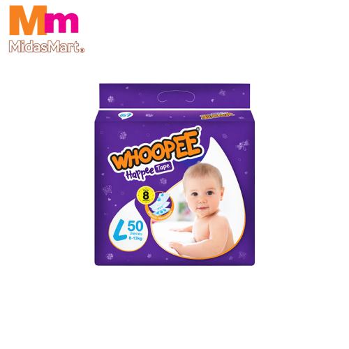 WHOOPEE DIAPER MEGA PACK - SIZE L (50'S)