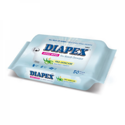 DIAPEX ADULT WIPES 1X50'S