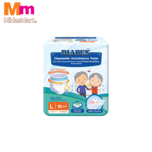 DIAPEX ADULT DIAPER PANTS LARGE (10 PIECES)