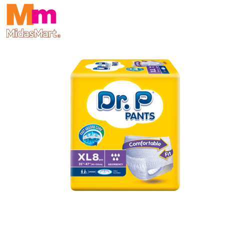 DR. P BY TENA PANTS EXTRA LARGE (8 PIECES)