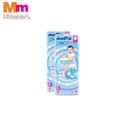 MOLFIX EXTRA DRY PANTS TWIN PACK - SIZE XL (2X42'S