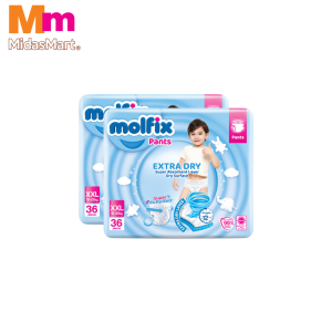 MOLFIX EXTRA DRY PANTS TWIN PACK - SIZE XXL (2X36'