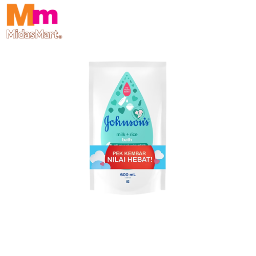 JOHNSON'S BABY BATH MILK & RICE - TWIN PACK (2X600