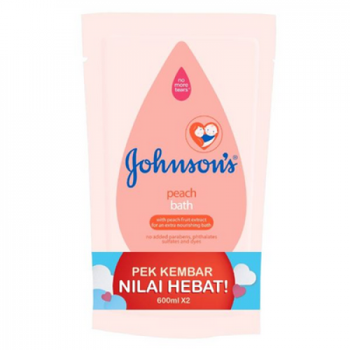 JOHNSON'S BABY BATH PEACH T/P 1X2X600ML