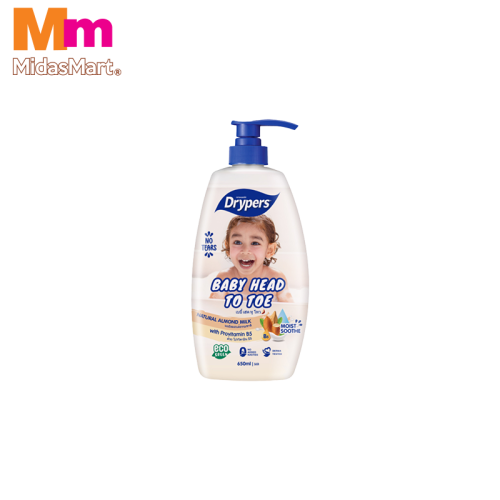 DRYPERS BABY HEAD TO TOE WASH (650ML)