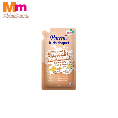 PUREEN KIDS YOGURT HEAD-TO-TOE - NATURAL (600ML)