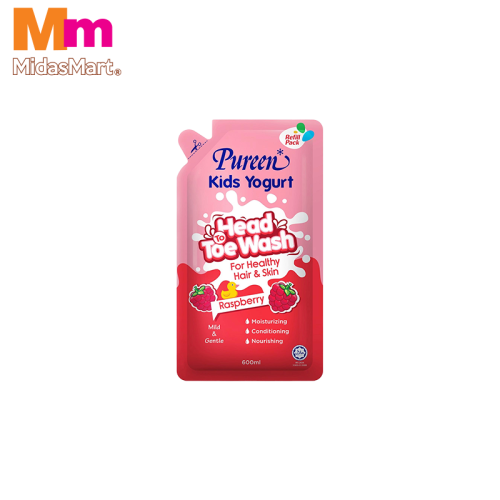 PUREEN KIDS YOGURT HEAD-TO-TOE - RASPBERRY (600ML)
