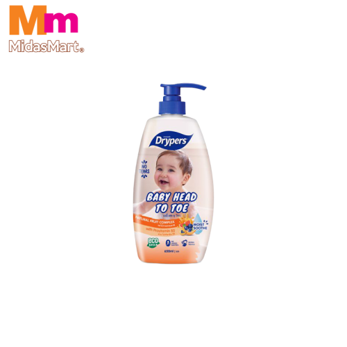 DRYPERS BABY HEAD TO TOE WASH - FRUIT COMPLEX (650