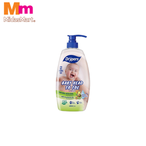 DRYPERS BABY HEAD TO TOE WASH - AVOCADO (650ML)